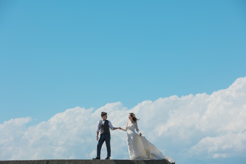 青い海とモクモクの入道雲! photo by谷澤明美