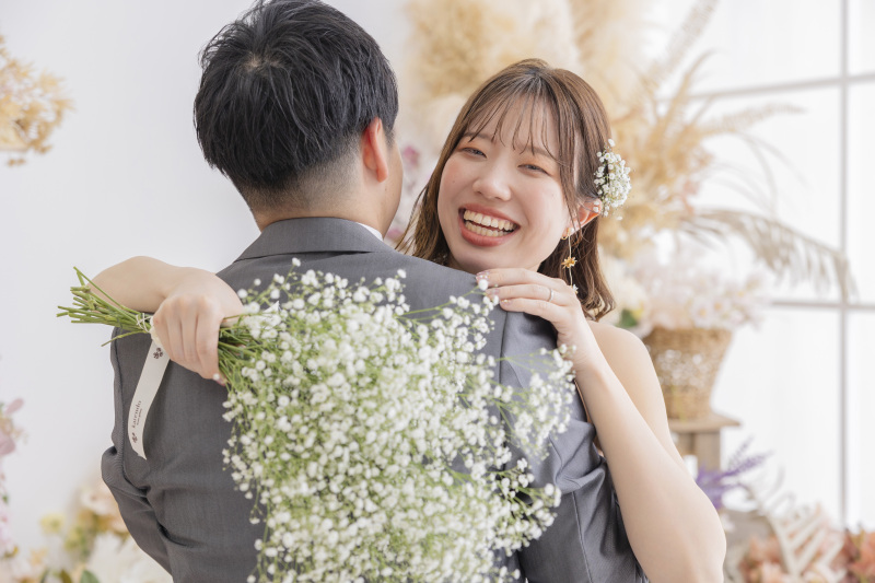 お花をもらって