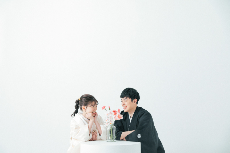 シンプル背景だから生きる構図