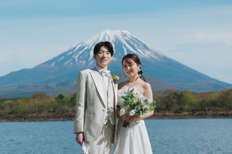 ついに現れた、雄大な富士