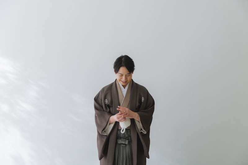 紋付袴で整える凛々しく、そして穏やかに
