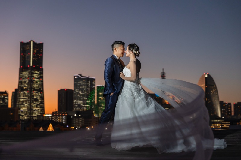 ベールを使ったお写真も