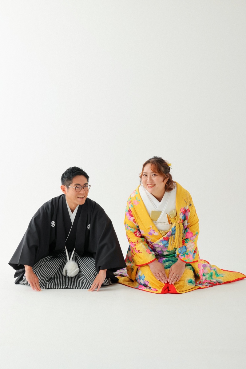 正座で並び、感謝のご挨拶