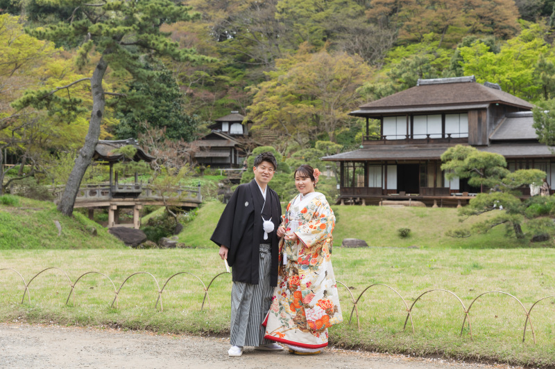 緑の景色と一緒に