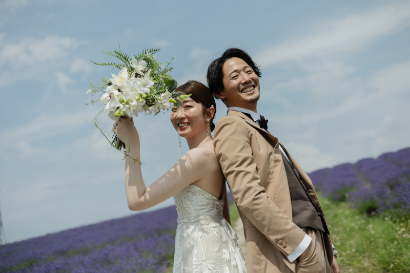 ブーケの木漏れ日も可愛い!