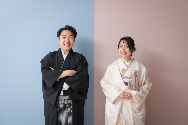 スタジオならではの和装撮影!