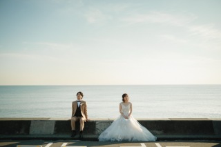 夕焼けと湘南ロケーション