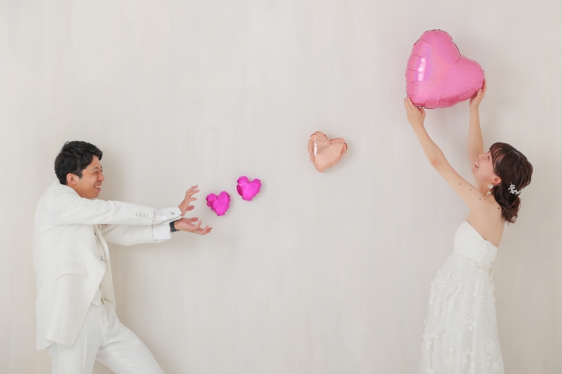 新郎様からの愛をキャッチ!