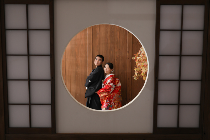 丸窓からお二人を！