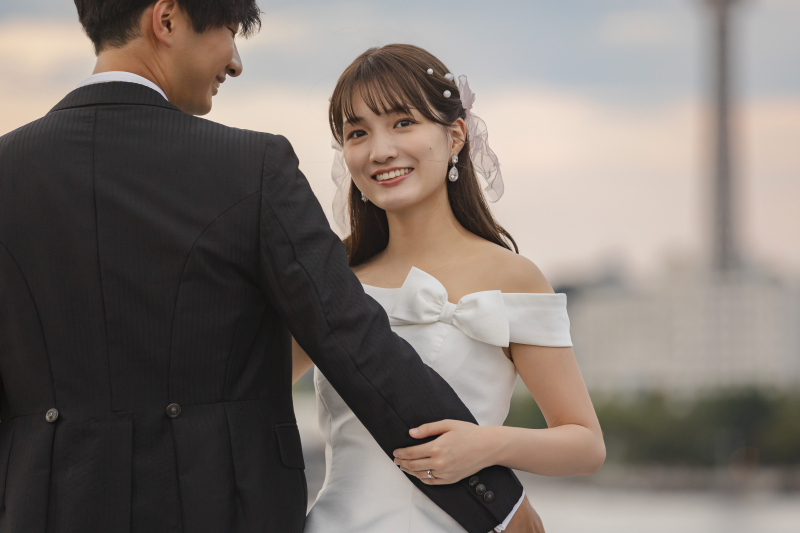 お二人でくっついていただいたお写真も