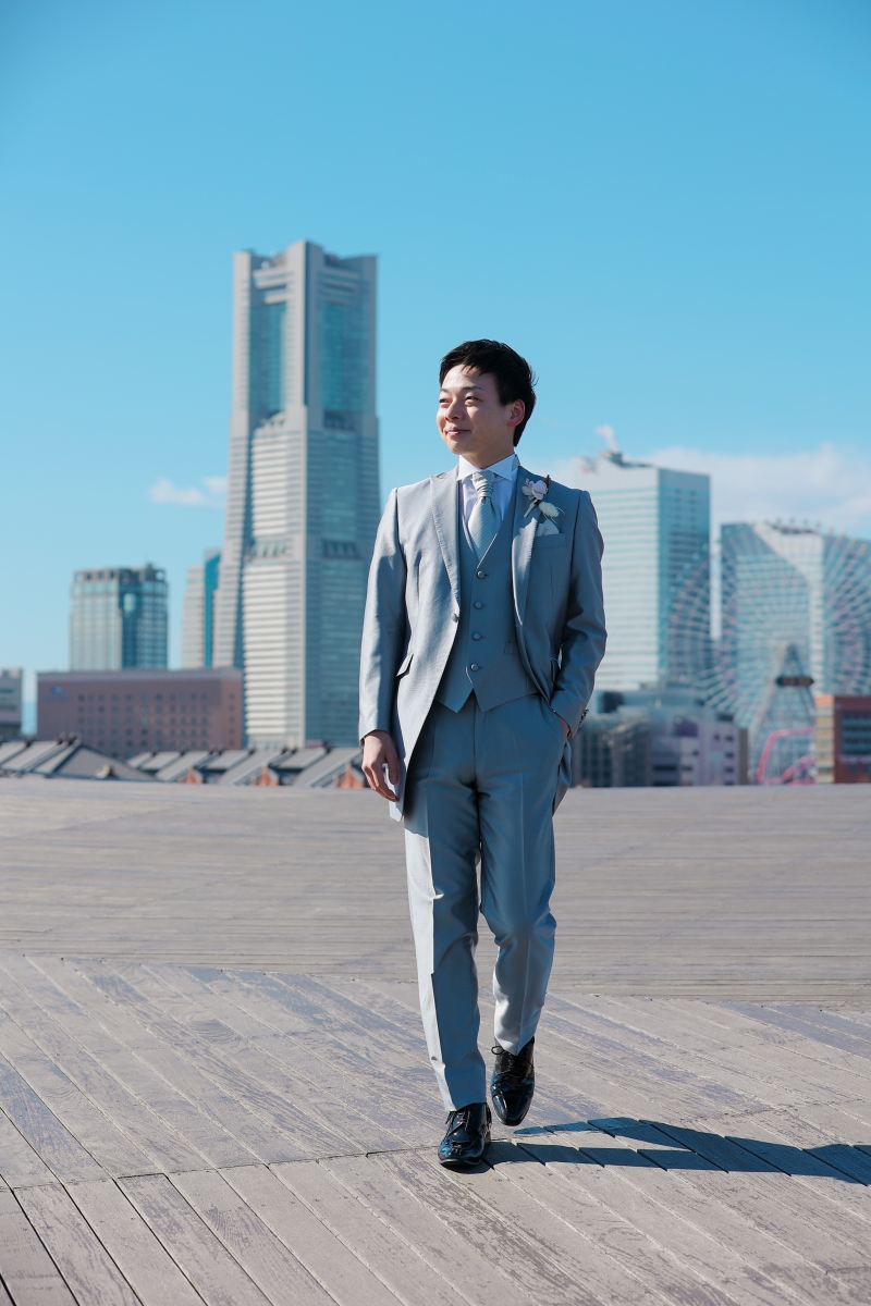 みなとみらいを背負って