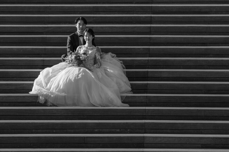 モノクロ写真で味のある雰囲気に