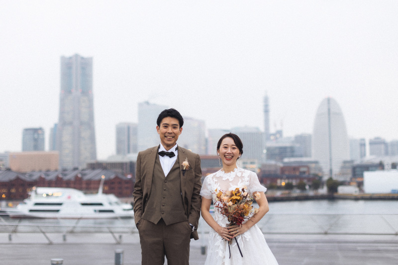 雨の日の大桟橋夜景 Photo by kenta ikeda