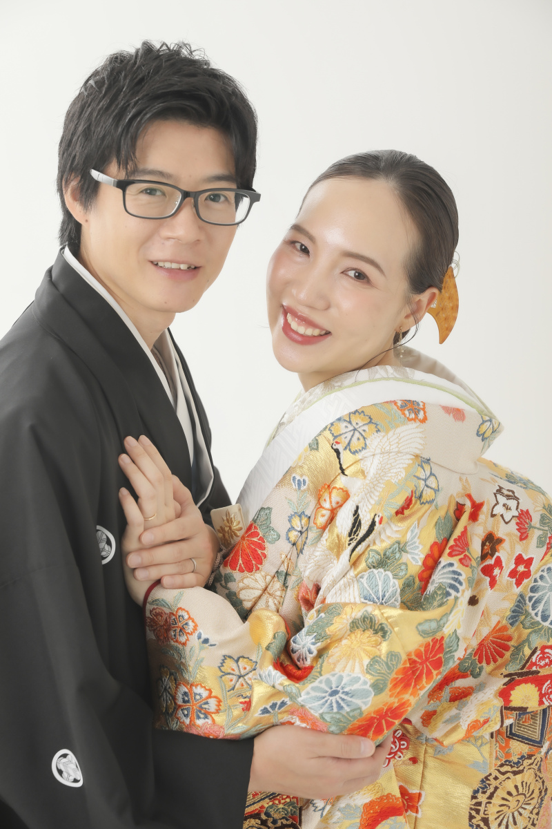 くだけたショットも