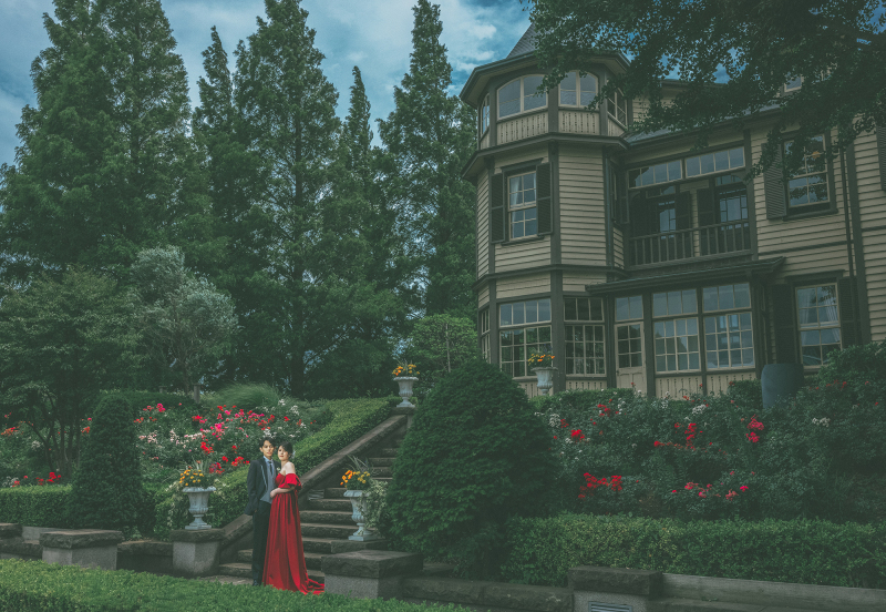 緑が綺麗な山手イタリア山庭園