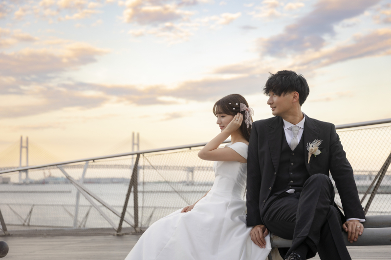 ベンチに座っている雰囲気も