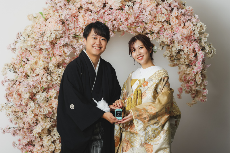 春の桜のアーチ