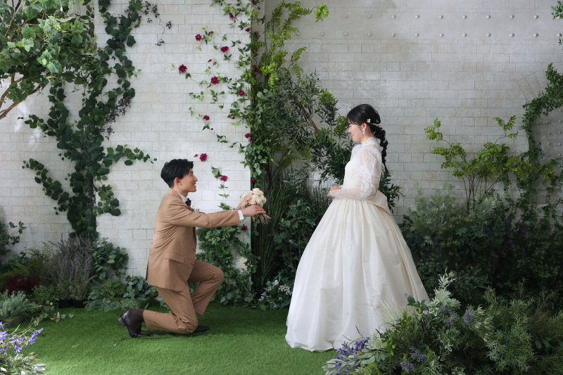 新郎様からブーケサプライズ！