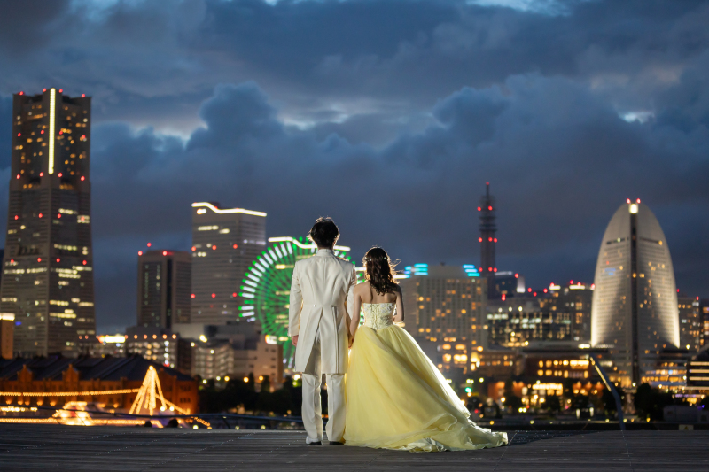 大桟橋でロマンチックに