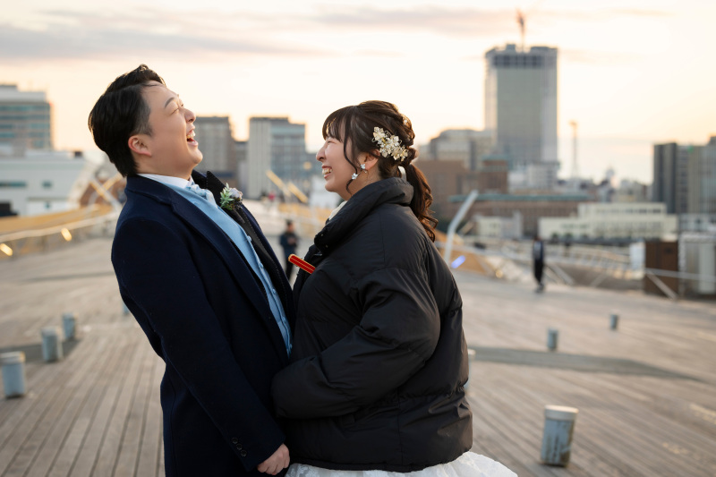 撮影途中のオフショットも