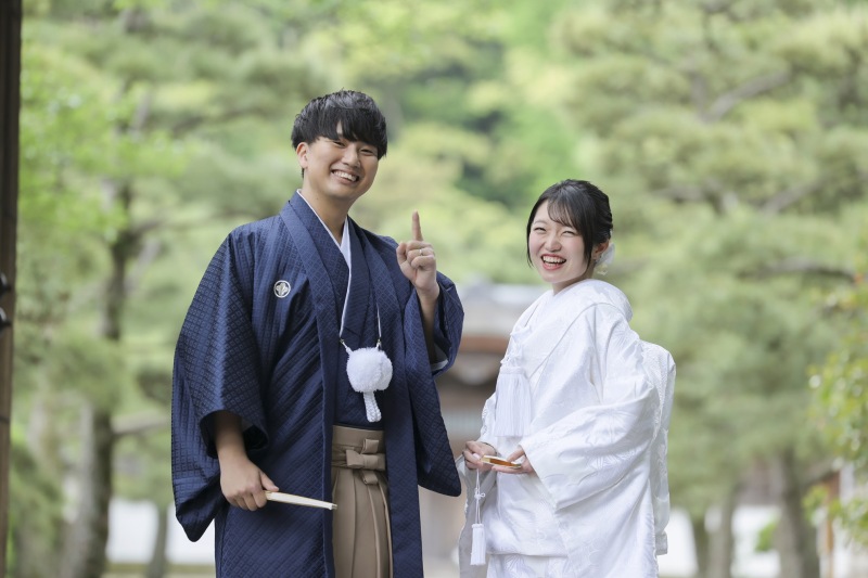 緑をぼかしてのショット