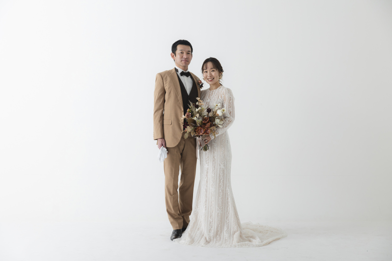 まずはお二人でかっちりショット