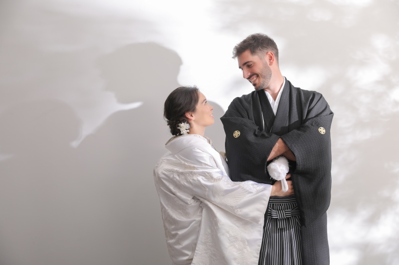 仲良く見つめ合って