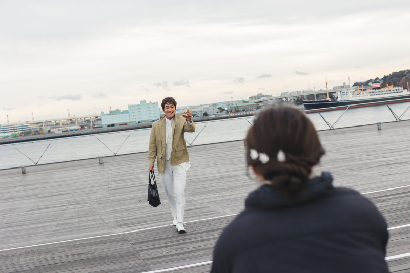 帰ってきた新郎さん