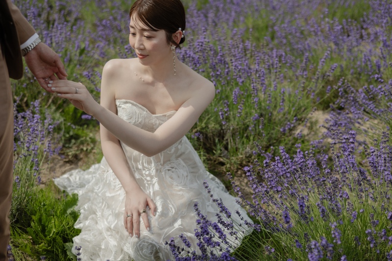 ラベンダーとの距離も近い!