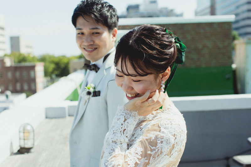 プロポーズした瞬間を思い起こしながらの撮影は