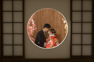 みなとみらい店の屋内庭園スタジオで