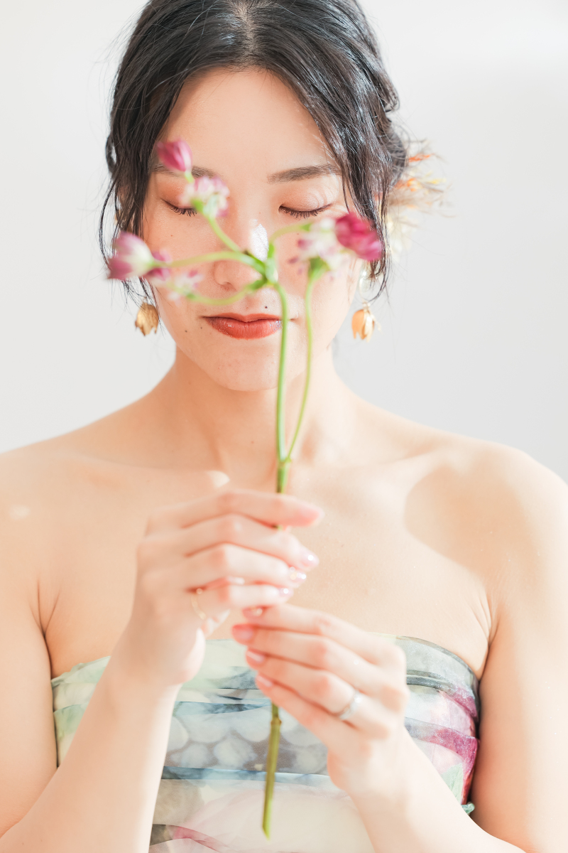 お花に願いこめて