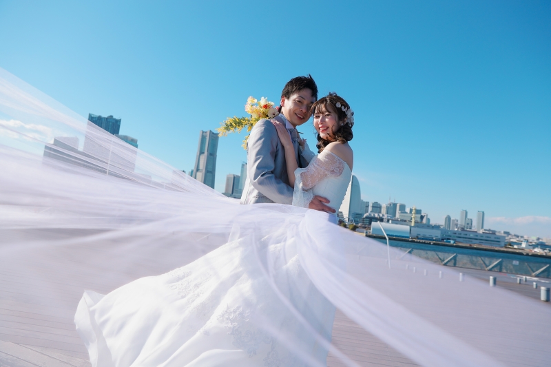 快晴の大桟橋の爽やかさphoto by谷澤明美