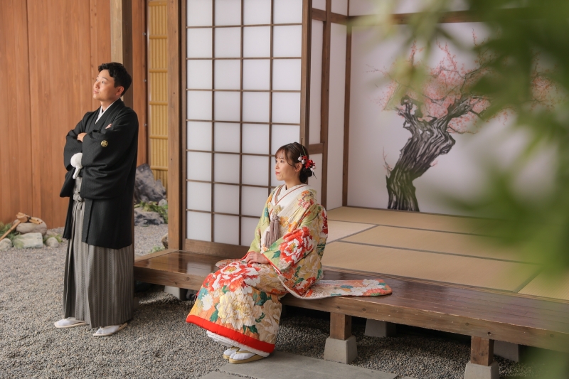 お茶室背景から