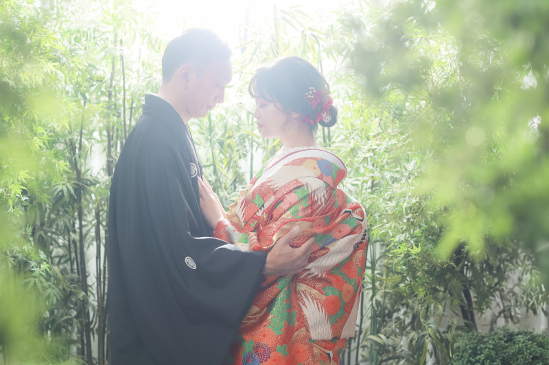 竹林でおしゃれに