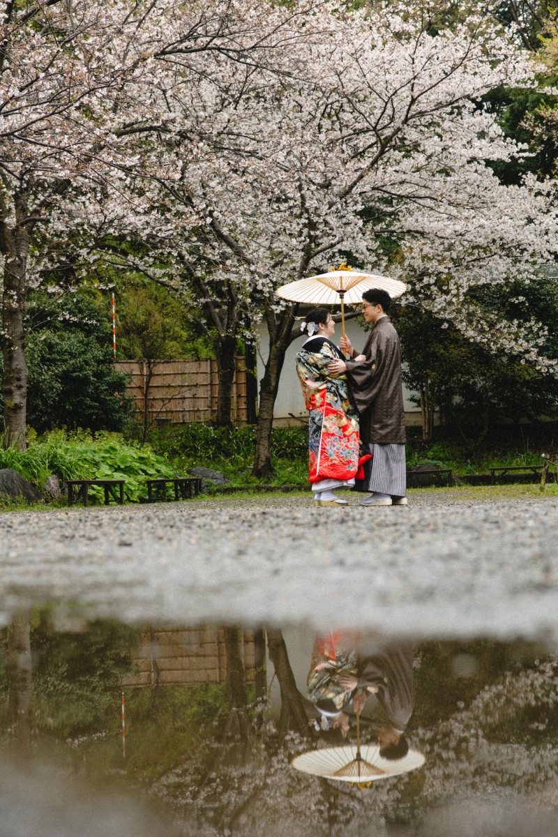 逆さ新郎新婦様！
