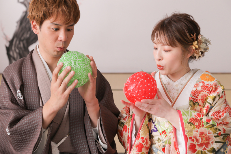 メロンとイチゴ