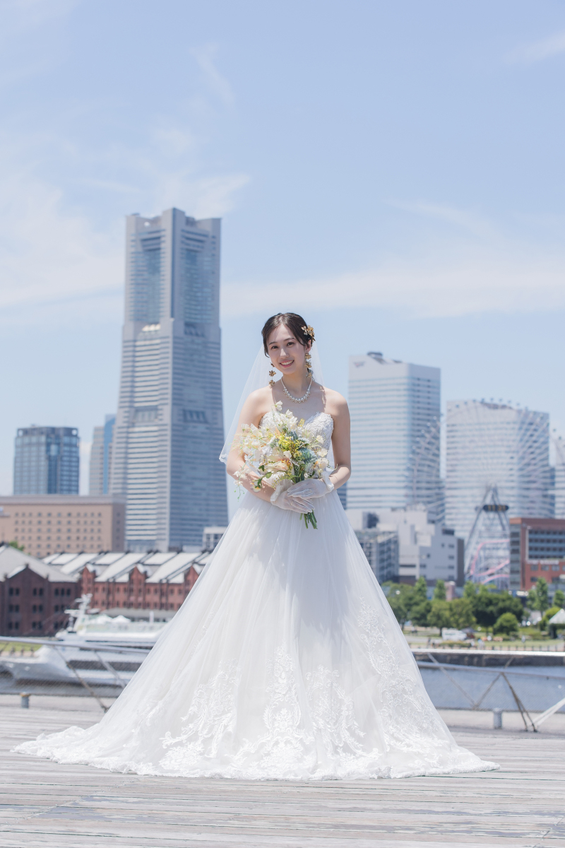 ドレス姿の新婦様美しすぎます