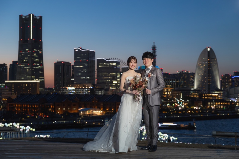 空のグラデーションと