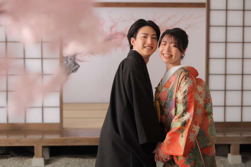 屋内庭園スタジオでの撮影!