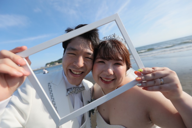 フレームから覗き込んで