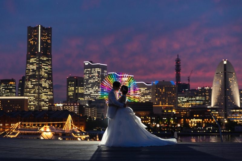 【今ならシーズン料金無料!】大桟橋夕景・夜景ロケーションプラン ◇たっぷり200カット以上全データ付◇美しい横浜を残すなら