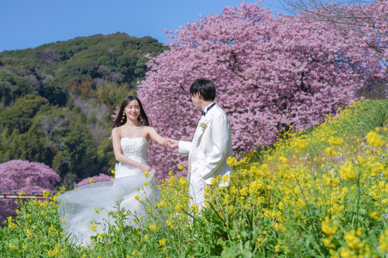 【伊豆・河津桜】先着限定33,000円オフ!!河津桜2箇所洋装ロケーション ◇300カット以上全データ付き