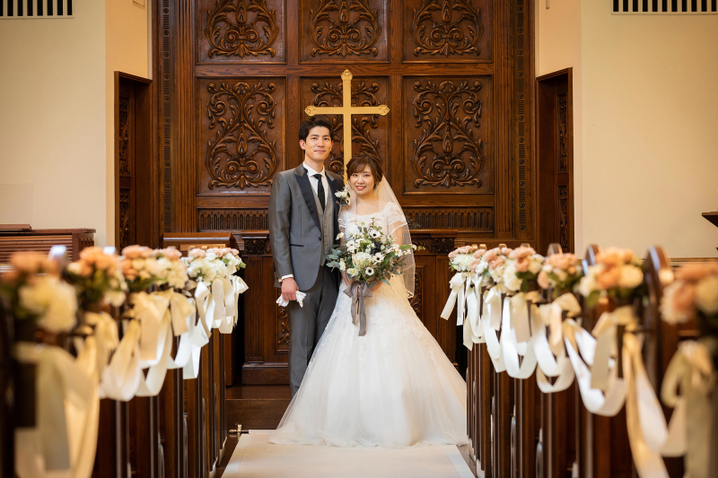 シノワズリーウェディング(崎陽軒本店)チャペルロケーション ◇たっぷり200カット以上全データ付◇本格的チャペルで撮る結婚式を