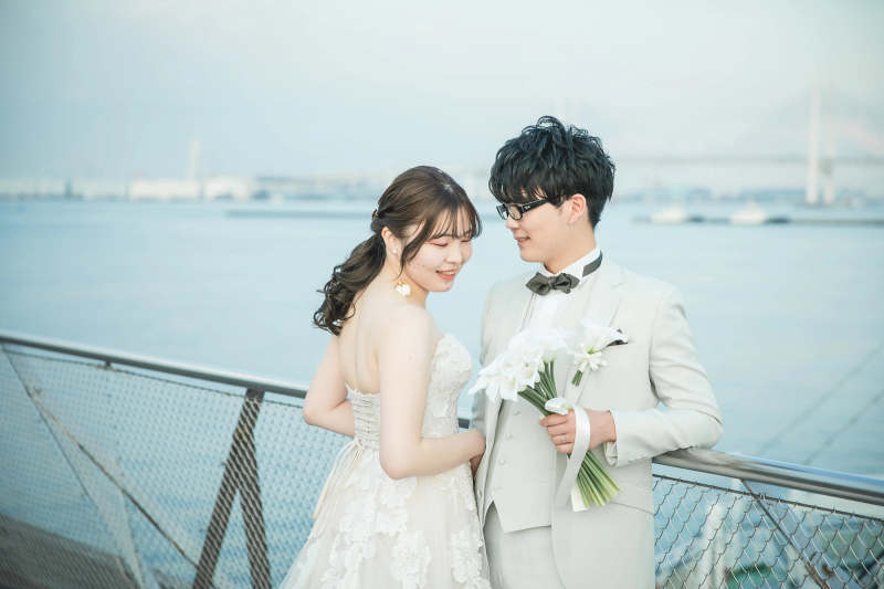 横浜の定番デートスポット!大桟橋ロケーションプラン◇台紙付写真1冊+20ページアルバム