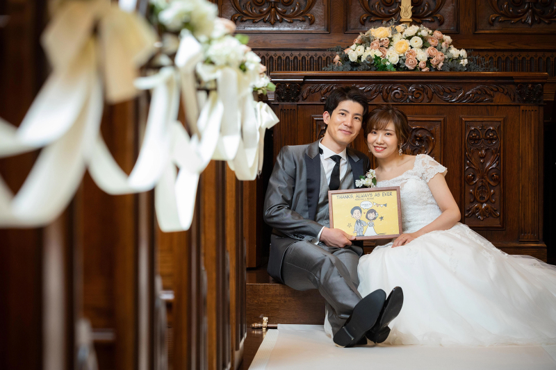 シノワズリーウェディング(崎陽軒本店)チャペルロケーション ◇たっぷり200カット以上全データ付◇本格的チャペルで撮る結婚式を