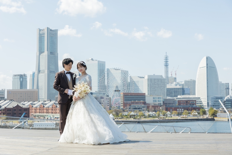 横浜の定番デートスポット!大桟橋ロケーションプラン◇台紙付写真1冊+20ページアルバム