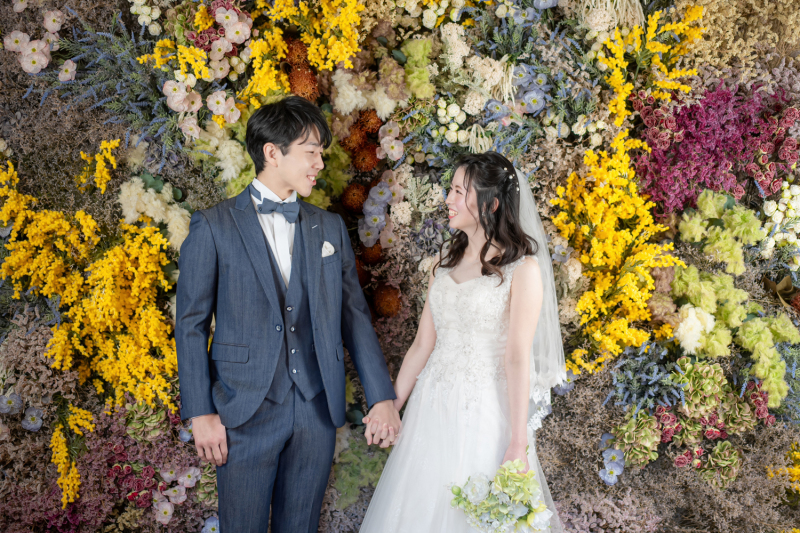 フラワーウォール撮影