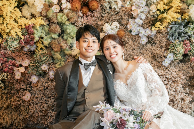 flowerwall×Weddingdress
