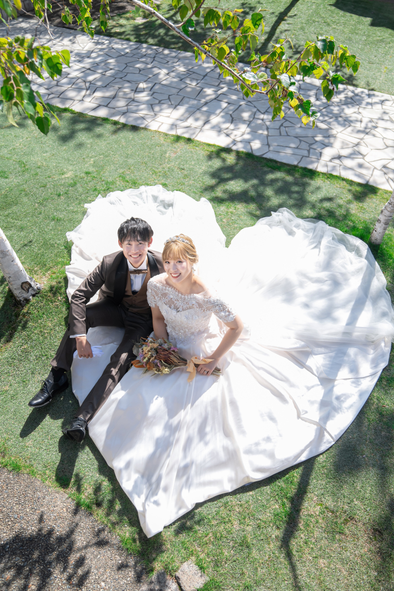 ウエディングドレス＋ガーデン